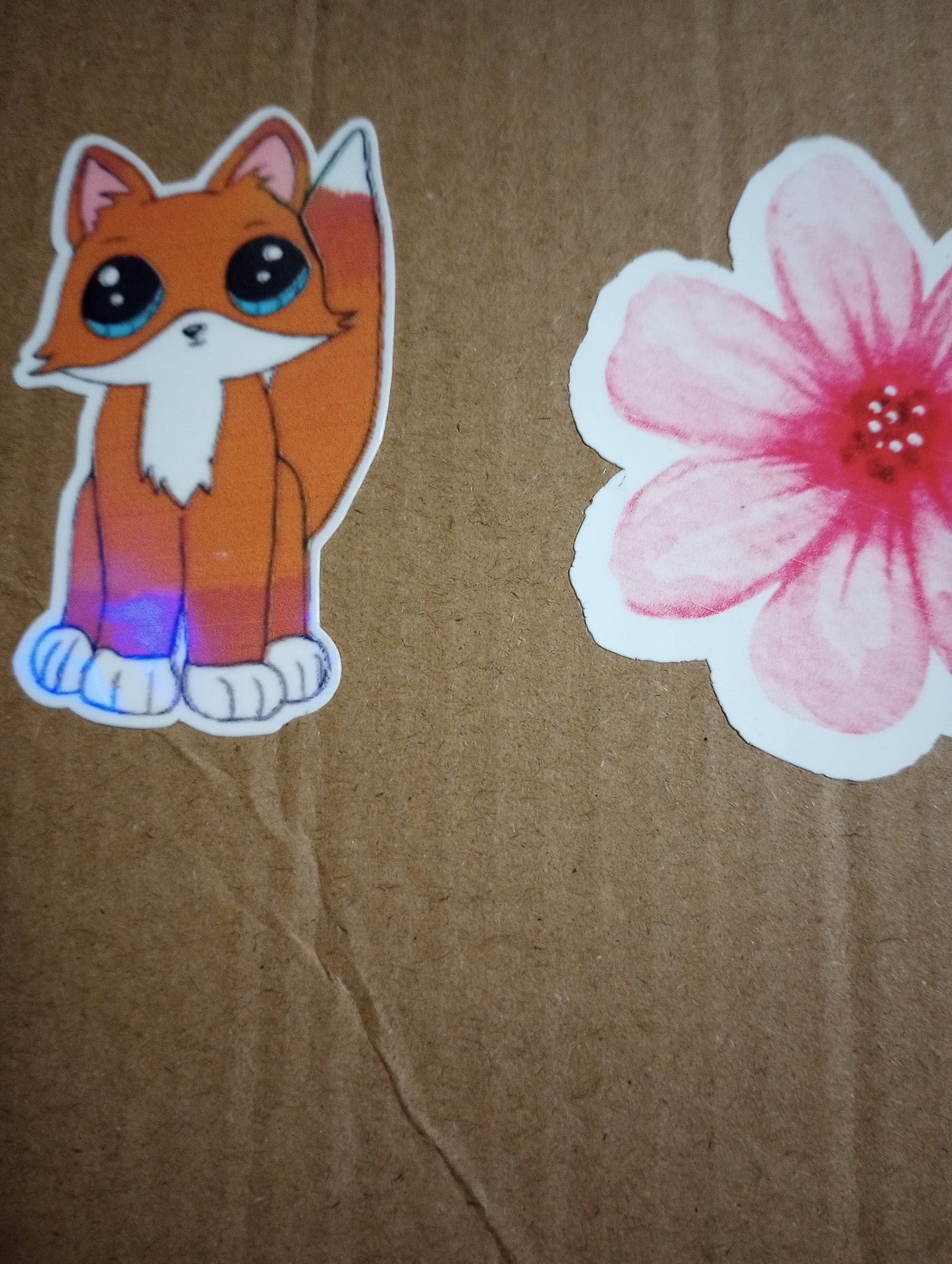 Kawaii Fox Die-Cut Sticker