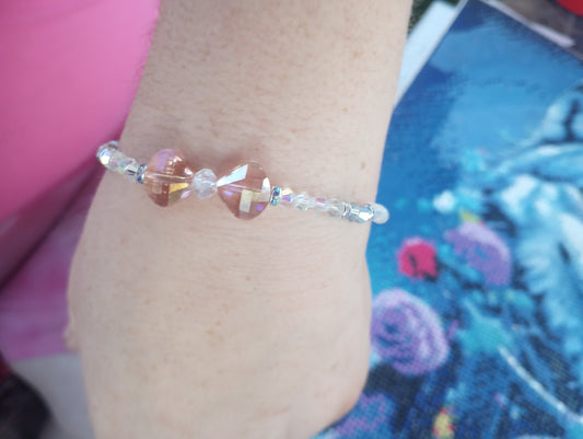 Light Pink Bow Bracelet